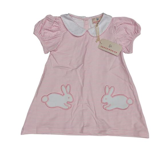 Smockingbird Other - NWT Smockingbird Size 2 Pink Bunny Pocket Dress